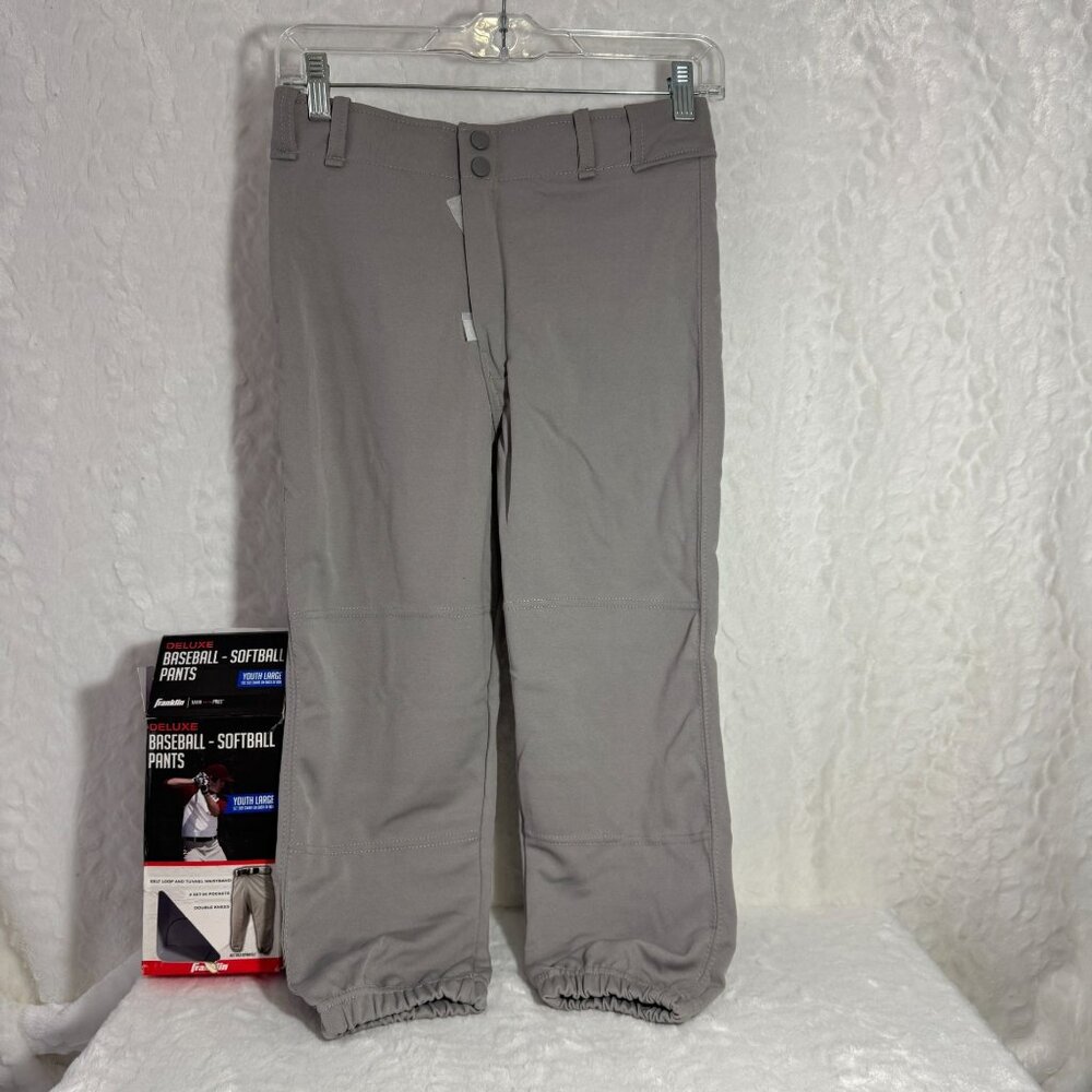 Deluxe Baseball & Softball Pants Pro-Style Design With Double Knees Youth Lrg